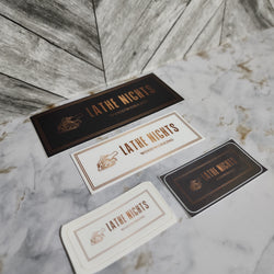 Lathe Nights Woodworking logo vinyl sticker