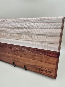 Maple Padauk and Cherry Cutting Board made by Lathe Nights Woodworking