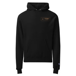 Lathe Nights Woodworking The Woodworker Hoodie Black Hoodie front logo