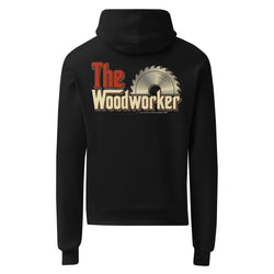 Lathe Nights Woodworking The Woodworker Hoodie Black Hoodie back
