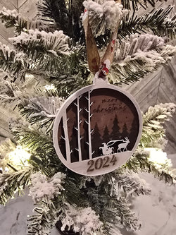 Christmas Ornament - Santa Silhouette