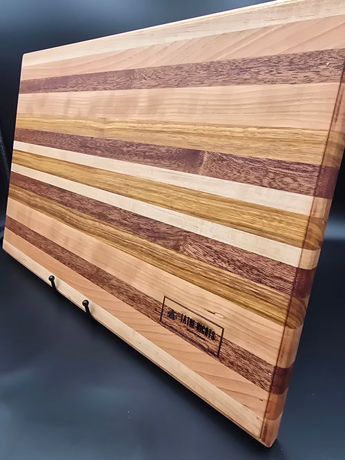 Premium Multi-Species Hardwood Cutting Board | 18" x 12"