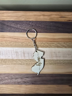 New Jersey-Shaped Keychain
