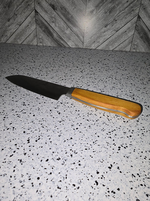 Chef's Knife - Santoku Blade - Yellow Heart Handle