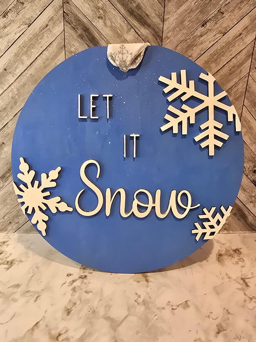 Christmas Sign - Let It Snow