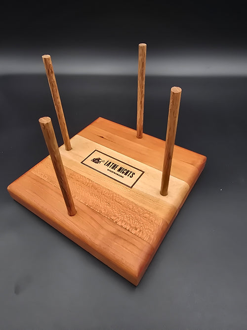 Maple and Cherry Coaster Tray