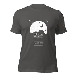 Lathe Nights Graphic t-Shirt lathe nights Woodworking gray shirt