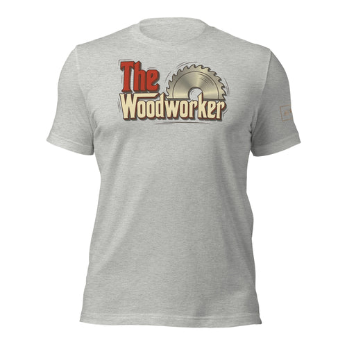 The woodworker t-shirt lathe nights woodworking gray shirt