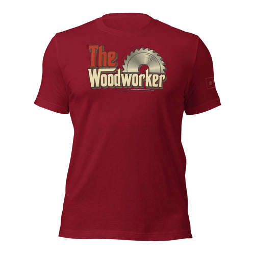 The woodworker t-shirt lathe nights woodworking red shirt