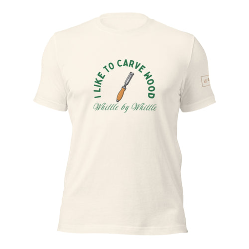 I like to carve wood whittle by whittle T-Shirt Lathe Nights Woodworking White Shirt