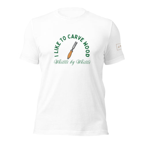 I like to carve wood whittle by whittle T-Shirt Lathe Nights Woodworking White Shirt